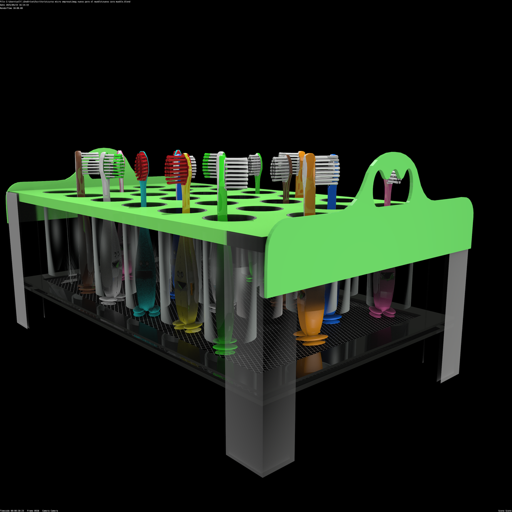 Toothbrush Holder Tray - School Use - Methacrylate 