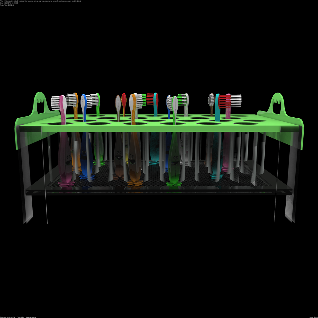 Toothbrush Holder Tray - School Use - Methacrylate 