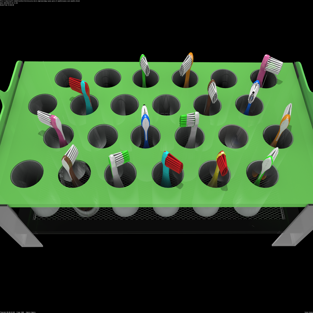 Toothbrush Holder Tray - School Use - Methacrylate 