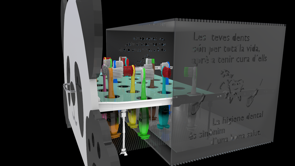Toothbrush Holder - Panda Design - For Schools and Daycares